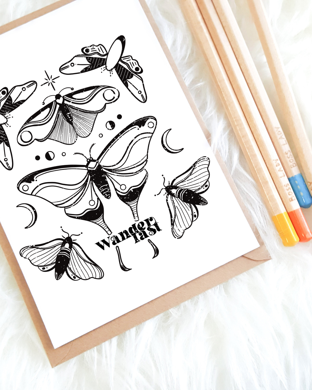 Dessin à colorier · Papillons Wanderlast