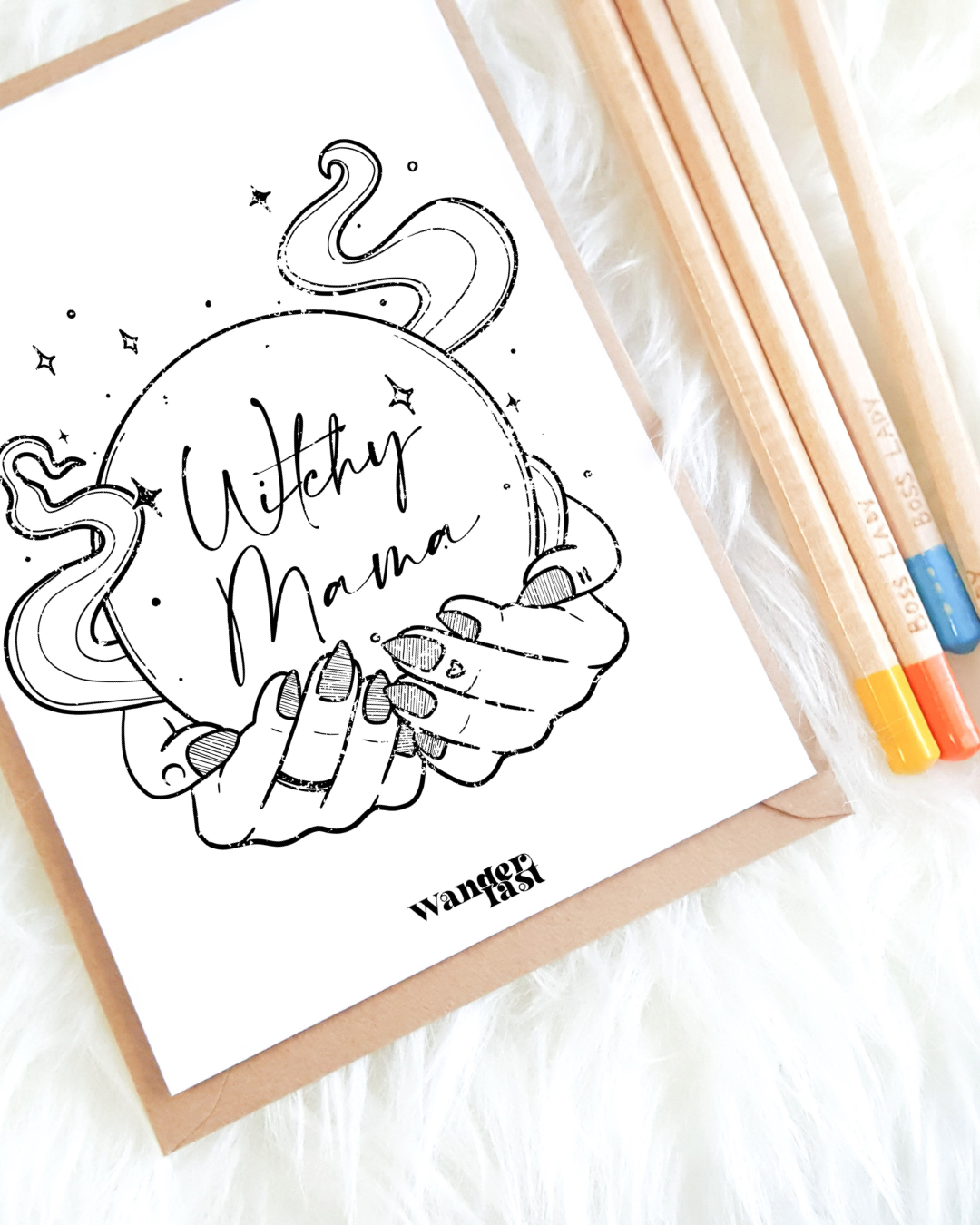 Dessin à colorier · Witchy Mama Wanderlast