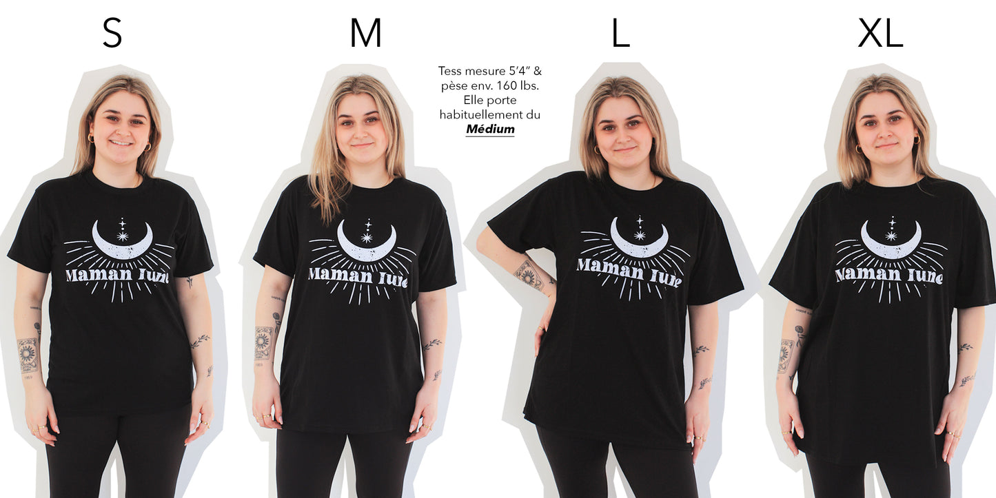 T-shirt Oversized · MAMAN LUNE