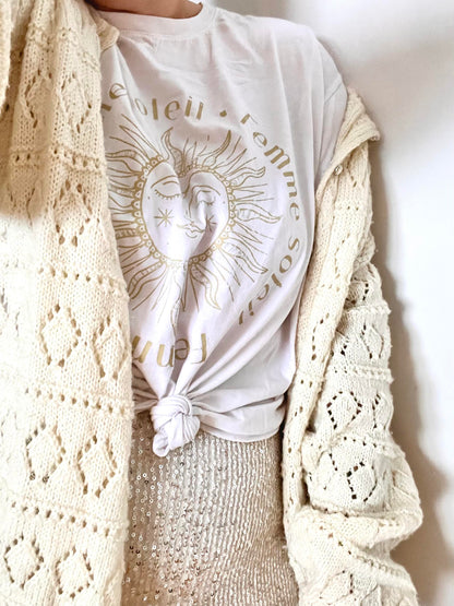 T-shirt boxy · FEMME SOLEIL