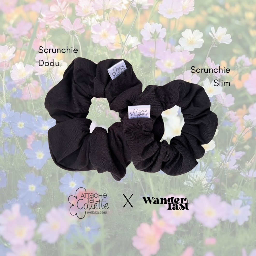 Scrunchies zéro déchet Attache ta couette x Wanderlast